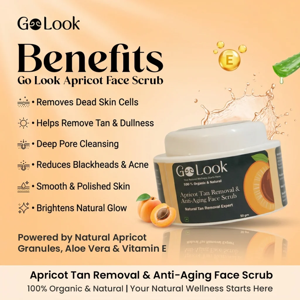 Apricot tan removal face scrub