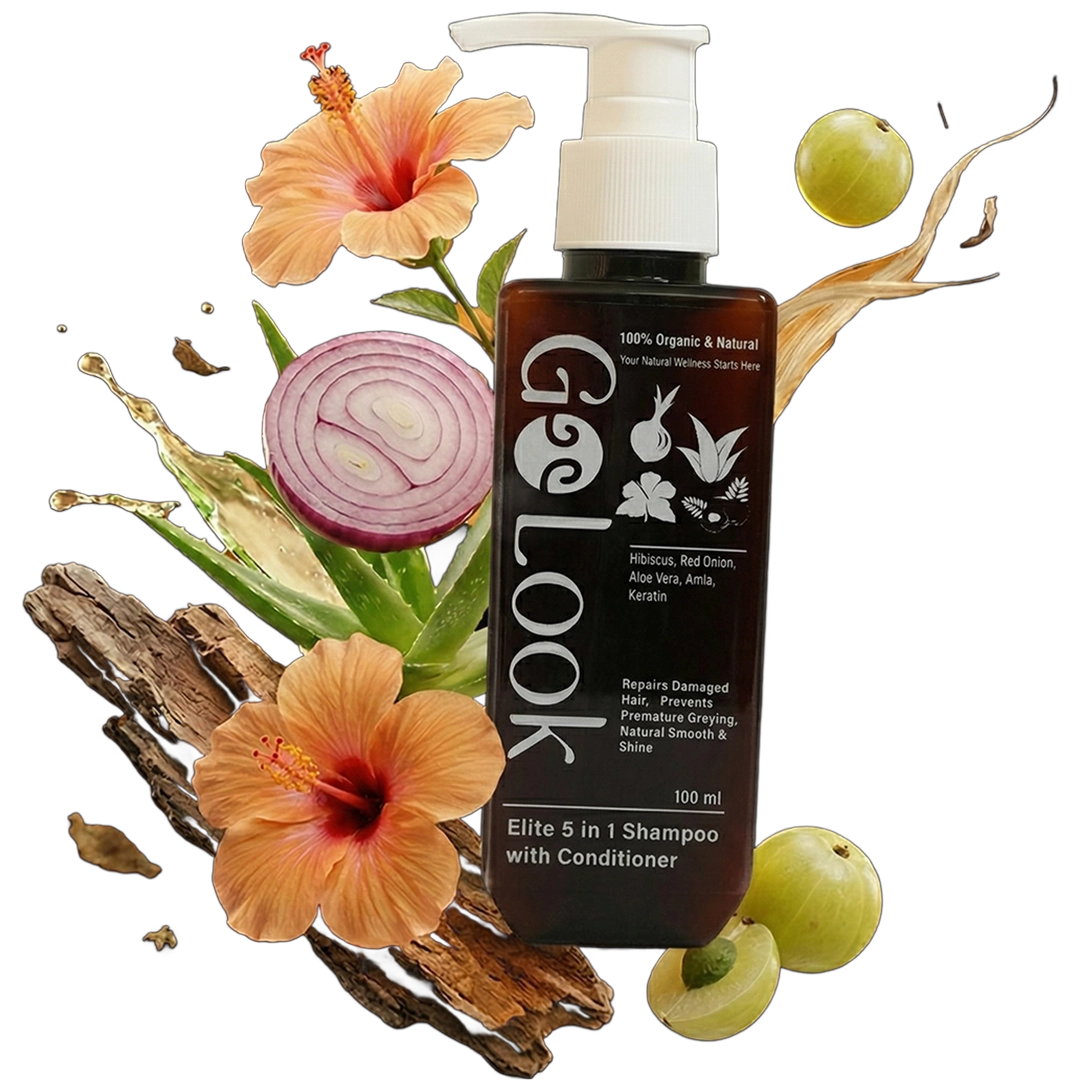 Go Look was born with herbal shampoo from Hibiscus and Amla