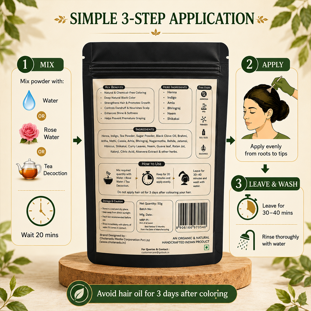 chemical-free hair dye