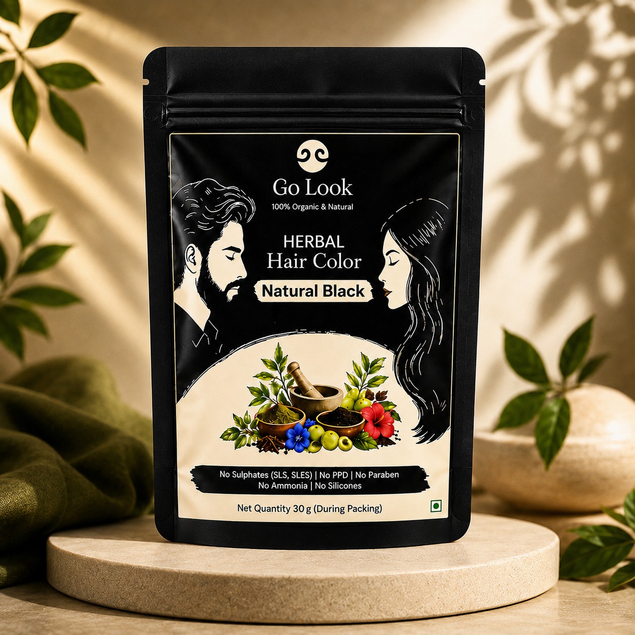 Herbal Hair Color - Natural Black