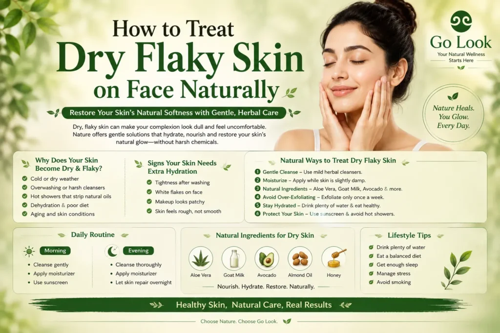 Treat Dry Flaky Skin on Face Naturally