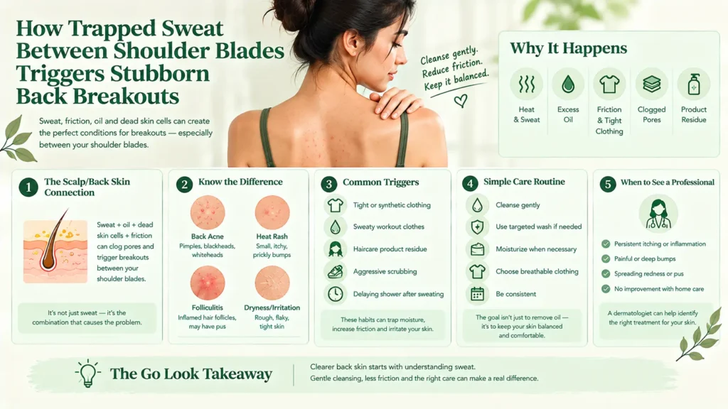 Trapped Sweat Causes Back Breakouts